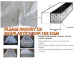 21'Lx8'Wx8'H PE drawstring dumpster container liners for 4mil open top white