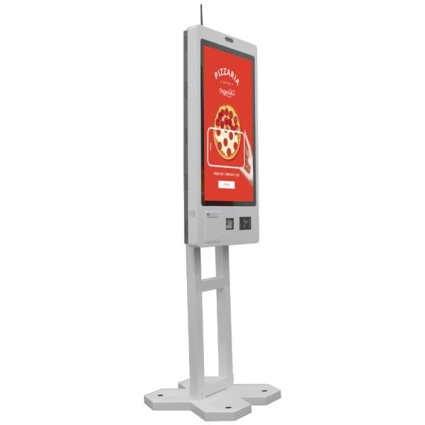 Cheap Capacitive Touch Screen Restaurant Ordering Kiosk Machine Self Service Payment for sale