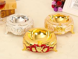 Best Thickness 5.0mm OEM Antique Plating Zinc Alloy Ashtray wholesale