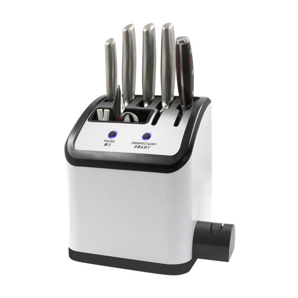 Cheap New Design Multifunction Uv Sterilizer Knife Block With Sharpener for sale