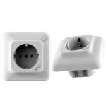 Tuya ESP8266 Chip WIFI Wall Socket Electricity Metering Function For Google
