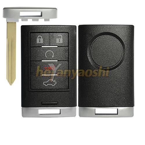 Cheap Simple Structure Smart Key Shell Five Press Buttons For Cadillac Cars for sale