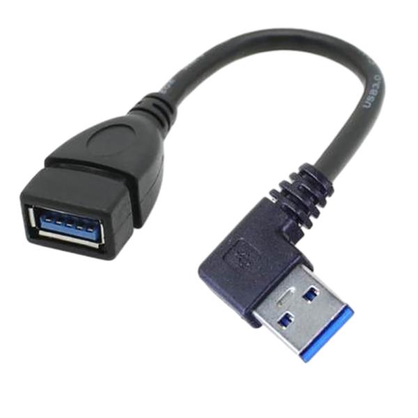 Cheap 2.4A USB Charging Data Cable , Right UP Down Left Angle Extension Power Supply Cable for sale