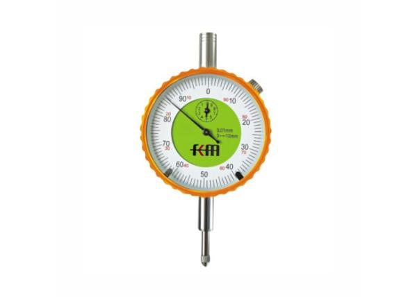 Cheap 0-10mmx0.01mm Metric Dial Indicator with Golden Bezel for Accuracy Measuring for sale