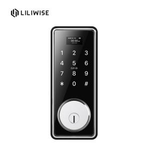 Best Intelligent Key Card Door Lock Biometric Keypad Digital WiFi Electric Single Deadbolt wholesale