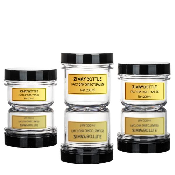 Cheap 6oz Cream Packaging Jar , Recycled plastic containers for beauty products for sale
