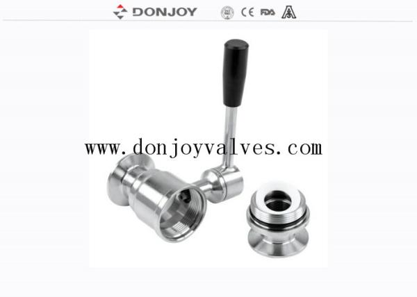 Cheap SS316L DN100 2 Way Manual Directly Sanitary Ball Valve for sale