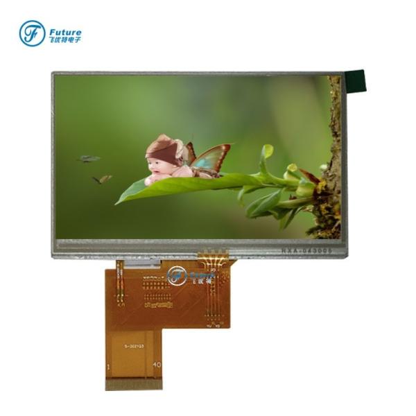 Cheap 4.3 Inch IPS TFT LCD Display 300cd/M2 With Static Dynamic Driving Method for sale