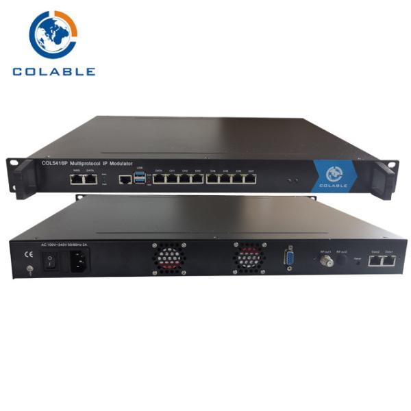Cheap IPTV Modulator UDP RTSP HTTP ONVIF RTMP HLS To RF QAM DVB-T ISDB-T IP Modulator COL5416P for sale