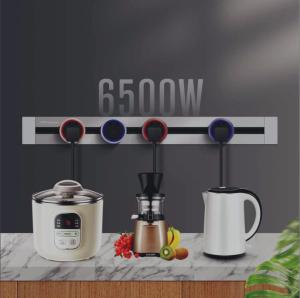 Embedded Multiple Flexible Electric Plug Socket Desk Trail Socket With Usb