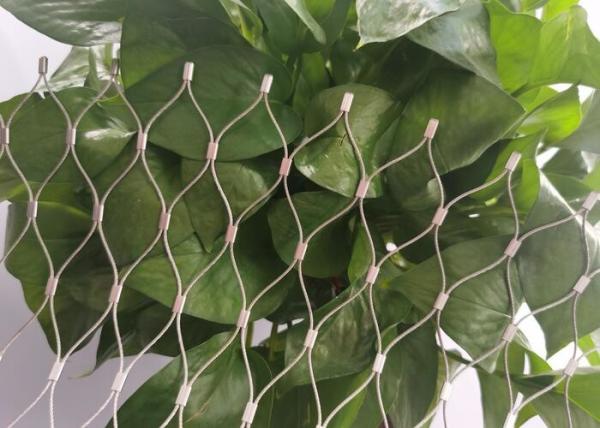 Cheap SS316 Rope Diamond Ferruled Mesh Customized  For Stair Railing for sale