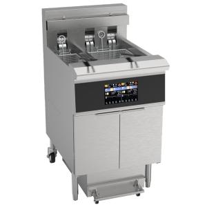 China Smart Touch Panel 21.4KW 380V With Ce Certification With Oil Filtration Electric Open Deep Fryer on sale