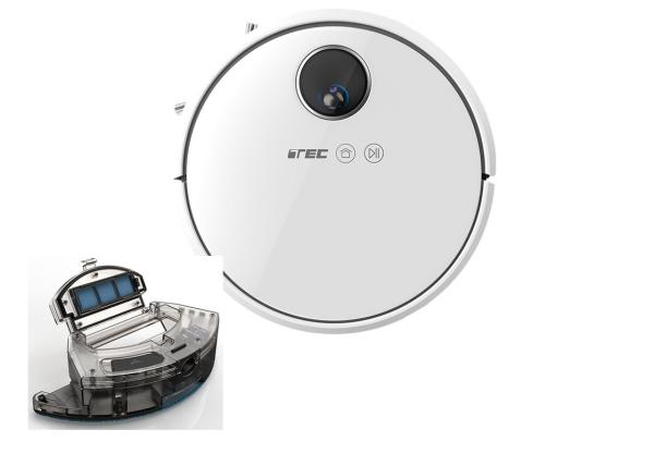 Cheap Low Noise Smart Sweeping Robot , Camera Mapping Function Mop And Sweep Vacuum for sale
