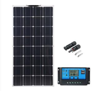 Best Waterproof Flexiable Solar Panel 100W 12V Monocrystalline With Charge Controller wholesale