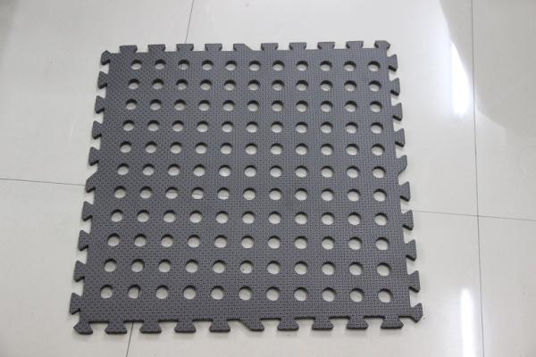 Cheap 12mm Black Interlocking Foam Mats Outdoor Use 121pcs Hole Design for sale