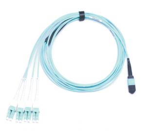 Best 8 Core Multimode Fiber Optic MPO MPO LC SC LSZH 8F FANOUT OM2 Purple wholesale