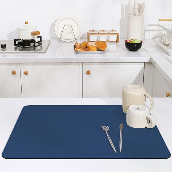 Cheap Super Rapid Drying Non-Slip Kitchen Mat 30x40cm Rectangle Shape with Super Absorbency for sale