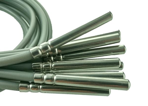 Cheap RTD Class B PT100 Platinum Resistance Micro Temperature Sensor 2 Meter Length With 6x50mm Stainless Steel 304 Housing for sale