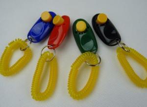 Best Big Button Pet Dog Cat Training Clickers, click with wrist bands wholesale