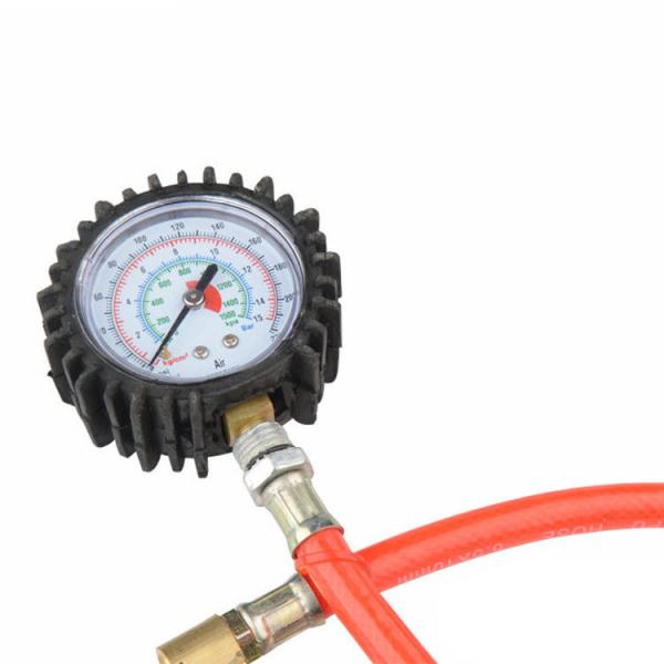 Cheap Digital Tire Inflation Gun Red And Black Hose Color With Pressure Gauge for sale