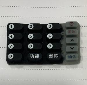 Bank Payment Cipher Silicne Button With Conductive Carbon Particles