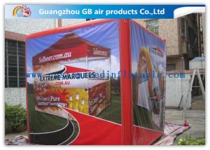 China Fire - Proof Red Inflatable Cube Tent Custom Printed Tent for Advertising on sale