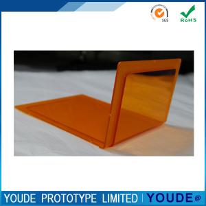 Best Fast CNC Machining Service Rapid Prototyping Transparent Acrylic Part in Orange wholesale