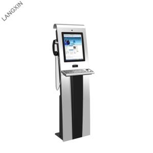 Best Stand Alone IR Touch Screen Computer Kiosk with Metal Keyboard wholesale