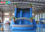 Bouncy Slides Custom Backyard Palm Tree Themed Inflatable Water Slide With