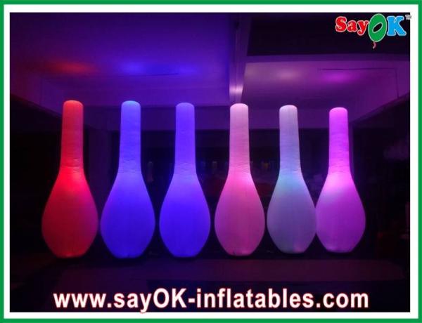 Cheap Portable Inflatable Lighting Bottle 190T Nylon Cloth Giant Bottle Inflatable Custom Beer Bottle Model For Advertising for sale