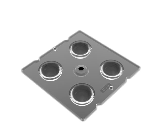Cheap SGS Transparent MLA Micro Lens Array Spherical Shape 90 Degree for sale