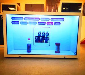 China 32 Inch Transparent LCD Screen Display Box Automatic Restart And Shutdown Periodically on sale