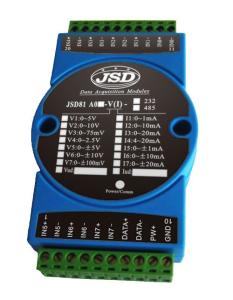 8-ch current/voltage signal to RS485/RS232 converter (A/D Converter)