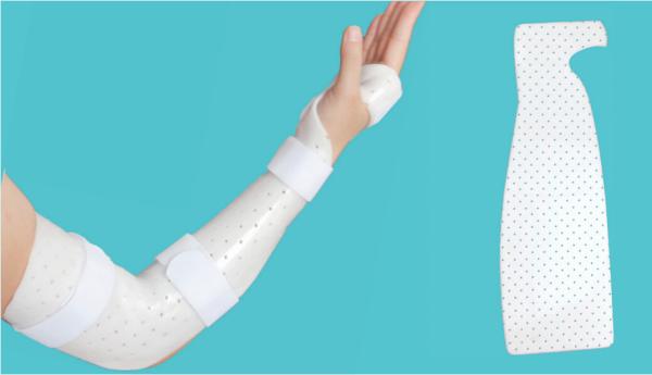 Cheap Precut Custom Thermoplastic Splint White Elbow And Wrist Splint for sale