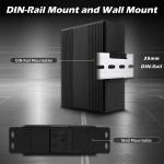 8 port industrial ethernet switch layer 2 managed switch DC12/24/48V Dual power