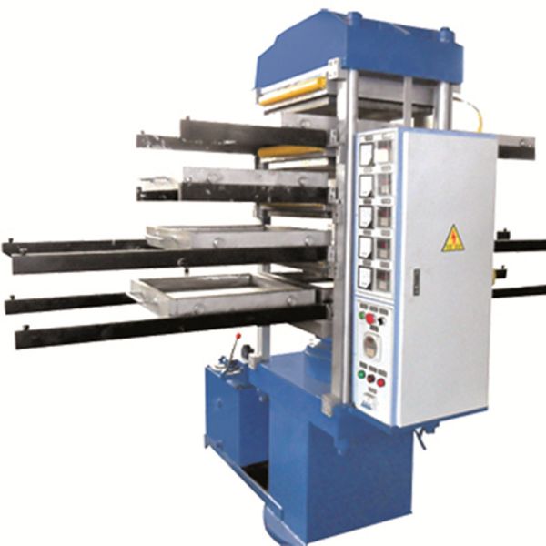 Rubber Tile Vulcanizing Machine with Push-Pull Device 550×550×45 Heating Plate and 4 Layers for Efficient Floor Tile Production