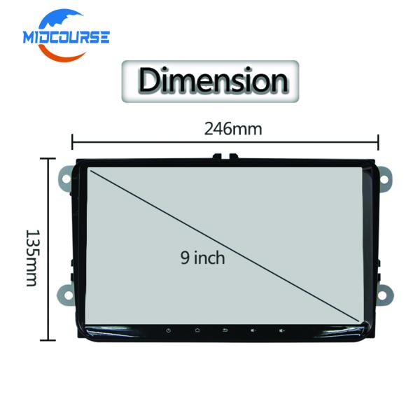 Cheap 9 Inch Aftermarket Gps Head Unit Android Navigation Double Din Wifi Car Stereo for sale