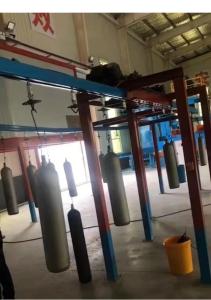 China Sturdy Electrostatic Powder Coating Line Medical Oxygen Cylinder on sale