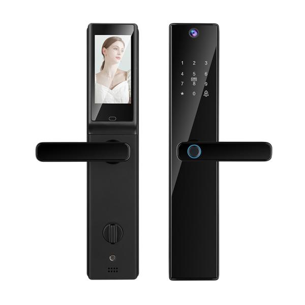 Camera Viewer Lock Tuya APP Intercom Biometric Fingerprint Smart Digital Door