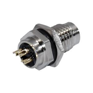 China IP67 Male Straight Waterproof M8 Solder Connector Socket Panel Mount From M8 3 Pins on sale