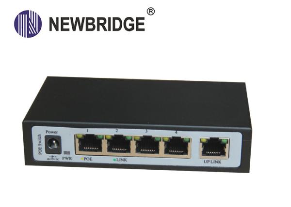 Cheap 100M 4 Port + 1 RJ45 Port  PoE Ethernet Switch for IP camera solution for sale