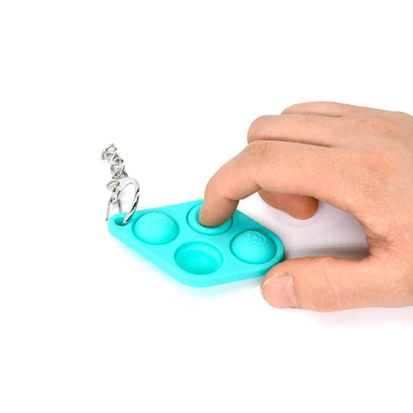 Cheap Autism Stress Relief Simple Dimple Keychain Fidget Toy Silicone for sale