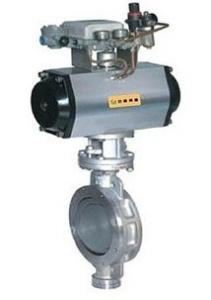 Best Sanitary Pneumatic Power Station Butterfly Valve Low Pressure ZSH / SW wholesale