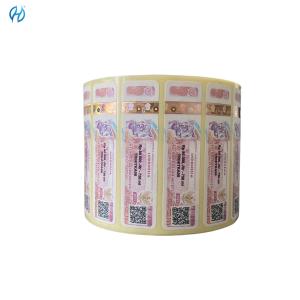 Best Custom Holographic Security Stickers Offset Printed Permanent Adhesive Glossy/Matt Finish wholesale