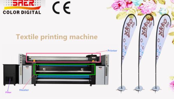 Cheap 3.2m Large Format Fabric Printing Machine With Fixation Unit All-in-one Machine for sale
