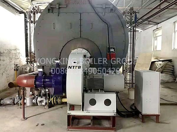 Cheap Three Return Natural Gas Fire Tube Boiler Hot Water Boiler Furnace for Hotel School for sale