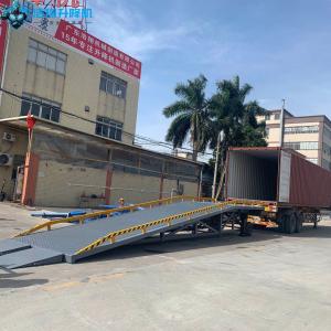 Best Construction Forklift Portable Manual Movable Dock Ramp 10 Ton With Safety Guardrails wholesale