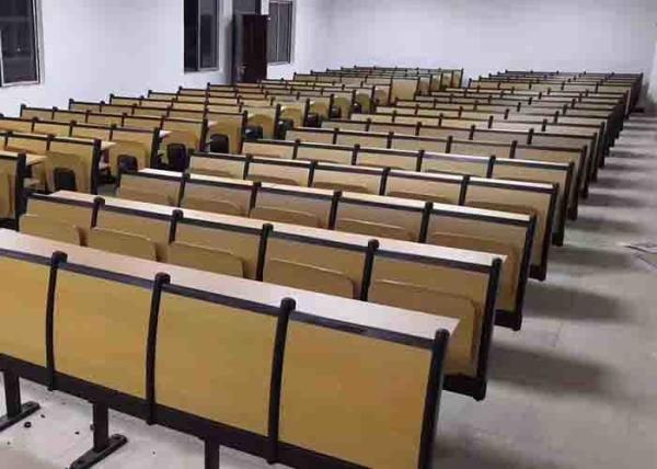 Cheap Lecture Hall College Chair And Desk Folded Soft Cushion for sale