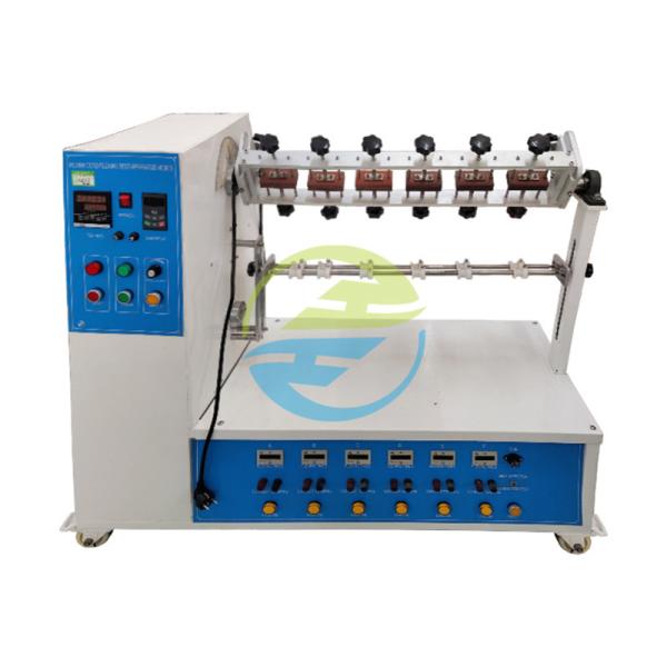 Cheap Power Cord Bending Tester Accurately Test Tensile Strength 6 Test Stations Support 1 - 999999 Times Bending Test, With A Flexible And Adjustable Rate Of 10 - 60rpm for sale