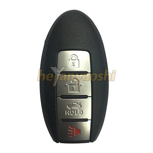 Cheap Nissan 4 Buttons Smart Key Shell with Emergency Key Insert for sale